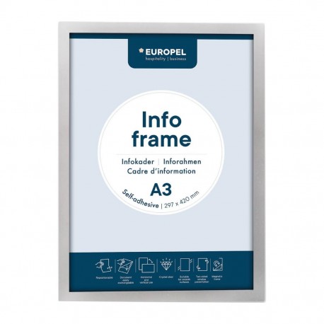 Zelfklevende Infolijst A3 Zilver – Set van 2 Stuks | DTM Primera