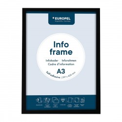 Zelfklevend Infokader A3 Zwart – Set van 2 Stuks | DTM Primera