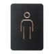 Europel Pictogram Teken Man Zwart – Herentoiletbord van DTM Primera