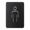 Europel Pictogram Teken Man Zwart – Herentoiletbord van DTM Primera