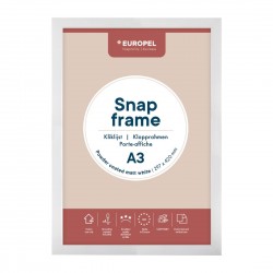 Europel Snap Frame A3 25mm Mat Wit – Kliklijst DTM Primera