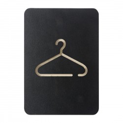 Europel Pictogram Bord Garderobe Zwart - DTM Primera