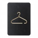 Europel Pictogram Bord Garderobe Zwart - DTM Primera