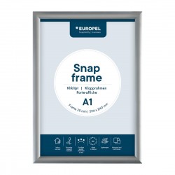 Europel Snap Frame A1 25mm Zilver - Kliklijst DTM Primera
