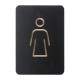 Europel Pictogram Bord Vrouw Zwart – DTM Primera