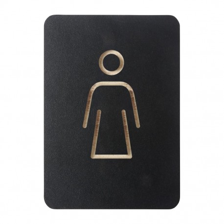 Europel Pictogram Bord Vrouw Zwart – DTM Primera