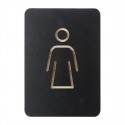 Europel Pictogram Bord Vrouw Zwart – DTM Primera