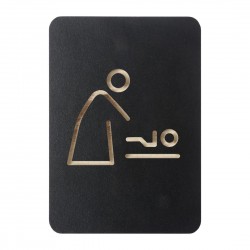 Pictogram Bord Baby Zwart – Multiplex Wandbord DTM Primera