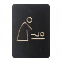 Pictogram Bord Baby Zwart – Multiplex Wandbord DTM Primera