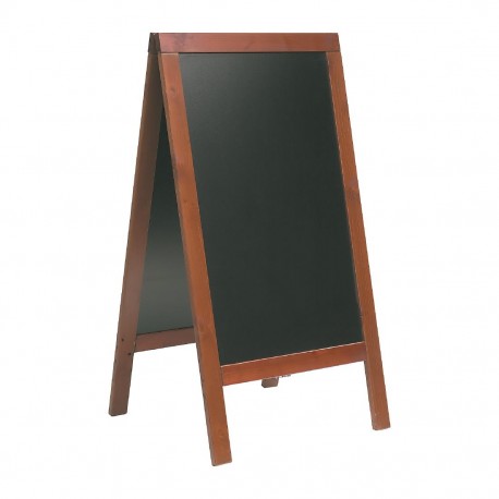 Securit Duplo stoepbord 1350x700mm mahonie