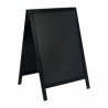 Securit Black Woody klein houten stoepbord met stoepkrijt
