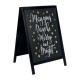 Securit Black Woody klein houten stoepbord met stoepkrijt