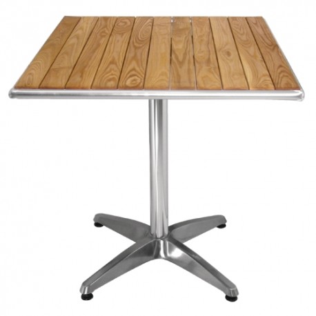 Bolero bistrotafel 70x70cm essenhouten blad