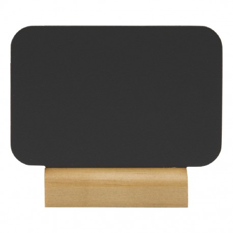 Securit Silhouette mini krijtborden rechthoekig met krijtstift en houten voet (4 stuks)