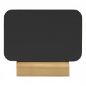 Securit Silhouette mini krijtborden rechthoekig met krijtstift en houten voet (4 stuks)