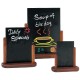 Securit Tafelblad Met Half Frame – Schoolbord 280x200 mm Mahonie