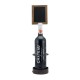 Securit Flessendisplay met Krijtbordframe voor Één Fles – Metaal & Hout