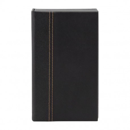 Securit Trendy Rekeningpresentator Leerlook Zwart