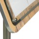 Securit 4xA4 Houten Wandmenuhouder – Bruin