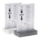 Europel Bordenhouder A5 Polystone Wit | DTM Primera Menukaarthouder