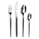 Amefa Soprano tafelmes Zwart (12 stuks) – RVS 18/0