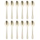 Olympia Buckingham dessertlepels champagne goud RVS – set van 12 stuks