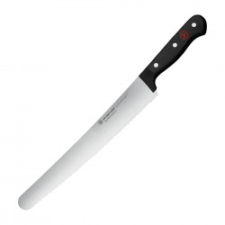 Wusthof Gourmet Gekarteld Gebakmes 25,4 cm – RVS, Zwart