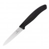 Victorinox schilmesje 10 cm zwart – RVS keukenmes met golfrand