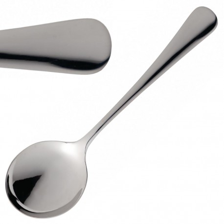 Abert Matisse Soeplepels 17cm – RVS 18/10 Zilver (12 stuks)