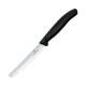 Victorinox groentemes 11 cm zwart – RVS tomatenmes met golvende rand