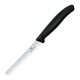 Victorinox groentemes 11 cm zwart – RVS tomatenmes met golvende rand