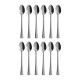 Nisbets Essentials dessertlepels RVS – set van 12 stuks