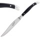 Amefa Virgule steakmessen zwart – set van 12 stuks
