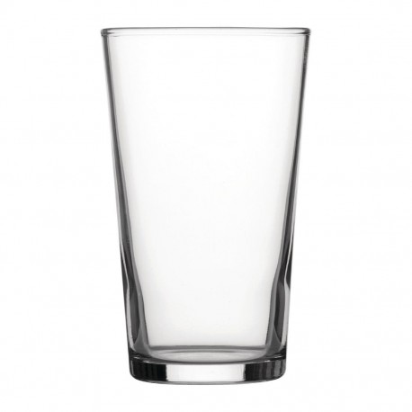 Utopia Geharde Conische Bierglazen 280ml – Set van 48 Stuks
