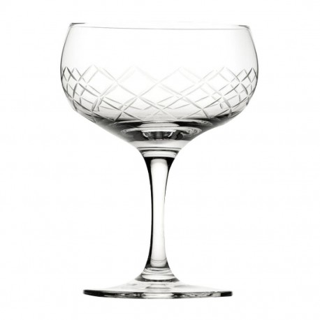 Utopia Raffles Diamond Coupe-Glazen 160ml (6 stuks) – Kristalglas Helder