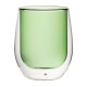 Utopia Dubbelwandig Waterglas Groen 27cl - Set van 6