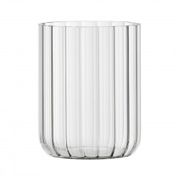 Utopia Vertis Bekers 320ml (6 stuks) - Geribbeld Borosilicaatglas