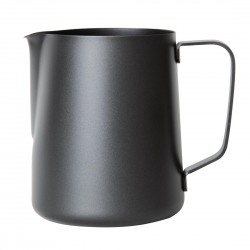 Olympia zwarte anti-kleef melkopschuimkan 900ml