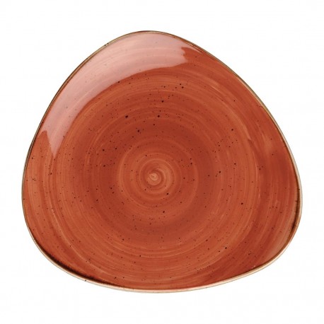 Churchill Stonecast Spiced Orange Lotus Bord – 12 stuks Ø 25,4 cm