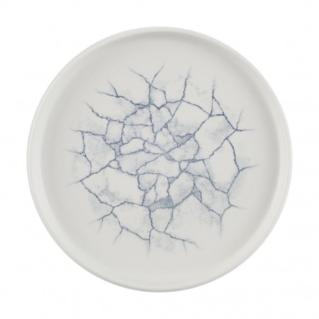 Churchill Studio Prints Kintsugi Pearl Grey Bord Met Opstaande Rand 22cm (6 stuks)