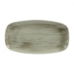 Churchill Stonecast Patina Burnished Green Chefs Ovaal Bord 35,2 x 18,7 cm (6 stuks)