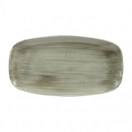 Churchill Stonecast Patina Burnished Green Chefs Ovaal Bord 35,2 x 18,7 cm (6 stuks)