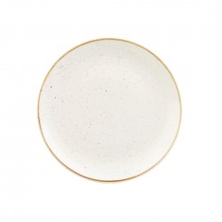 Churchill Stonecast Barley White Coupe Bord - Set van 6 Stuks