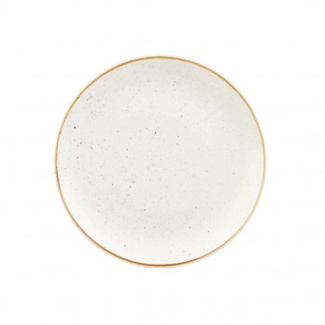Churchill Stonecast Barley White Coupe Bord - Set van 6 Stuks