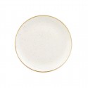 Churchill Stonecast Barley White Coupe Bord - Set van 6 Stuks