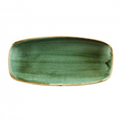 Churchill Stonecast Samphire Green ovaal bord 27 x 12,7 cm (12 stuks)