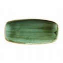 Churchill Stonecast Samphire Green ovaal bord 27 x 12,7 cm (12 stuks)