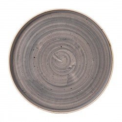 Churchill Stonecast Grey Bord Met Opstaande Rand 16cm - Set van 6