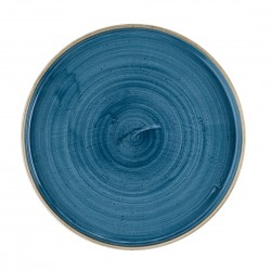 Churchill Stonecast Java Blue Bord met Opstaande Rand 25,9cm - Set van 6