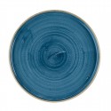Churchill Stonecast Java Blue Bord met Opstaande Rand 25,9cm - Set van 6